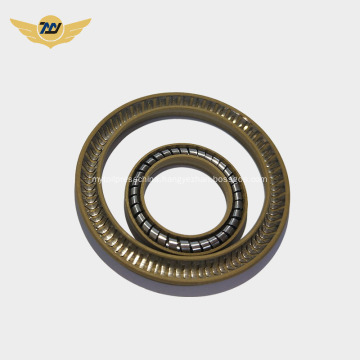 Resistance to  pressure spring energized seal